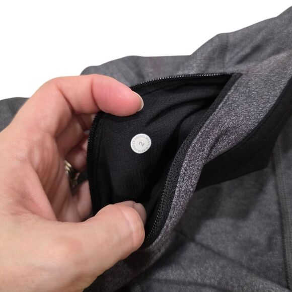 Lululemon Gray Pace Rival Cropped Leggings 2 - Picture 2 of 5